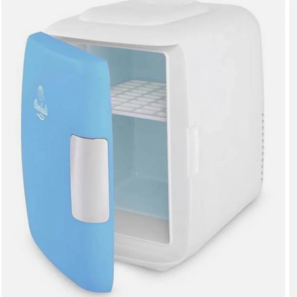 Cooluli Mini Skincare/Cosmetics Fridge in Blue